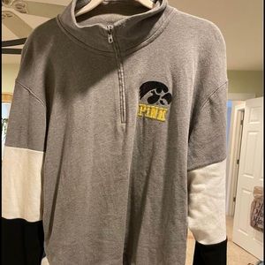 Victorias Secret PINK Iowa Hawkeyes Quarter Zip